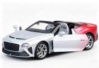 1:36 Kids Silver /Blue Diecast 2021 Bentley Mulliner Bacalar Toy