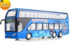 Kids Blue / Red / Yellow Alloy BeiJing Double Decker Bus Toy