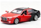 Kids 1:36 Scale Red-Black Diecast BMW I7 Toy